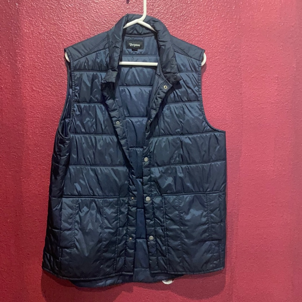 BRIXTON puffer vest, dark blue